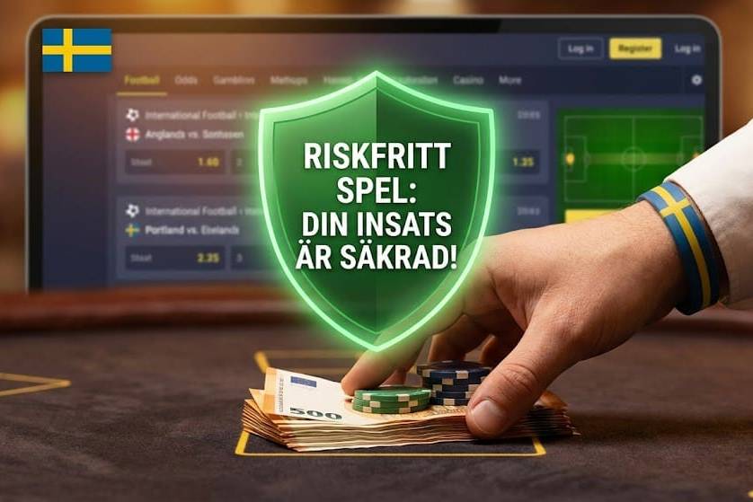 No deposit free bet insats säkrad